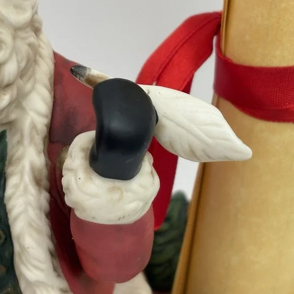 Partylite 7" Santa Checking His List Candle Holder Figurine‎ P9841 Christmas Box - Picture 8 of 10